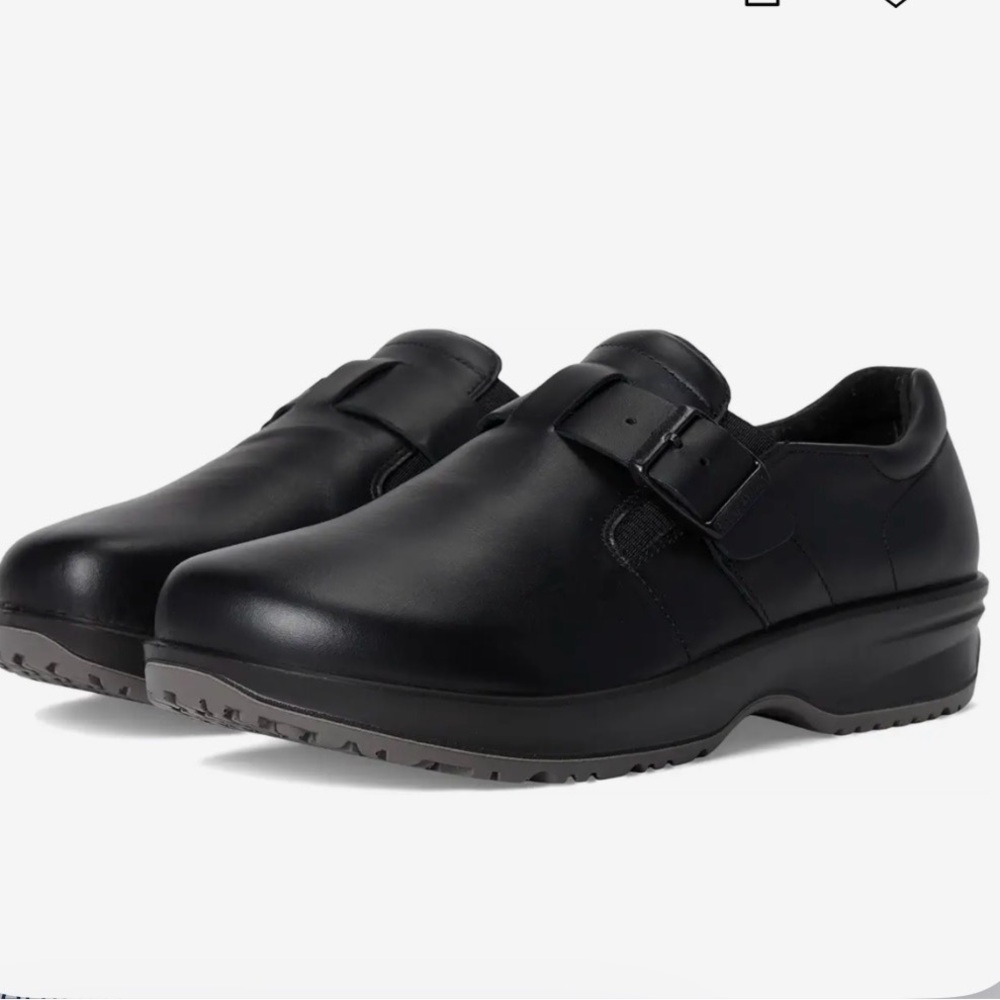 Birkenstock Black Leather Caris Mules shoes EU 38 US 7 7.5